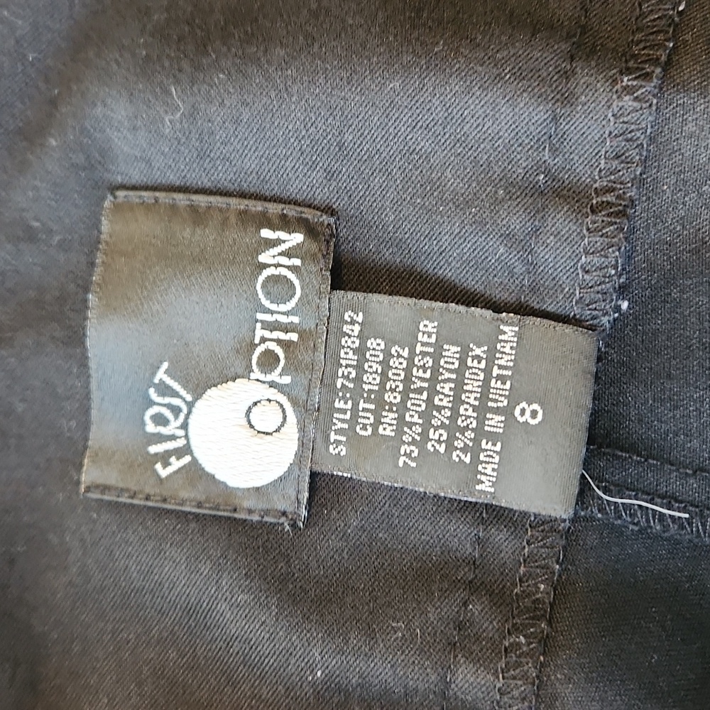 First Option, black capri - Picture 6 of 8